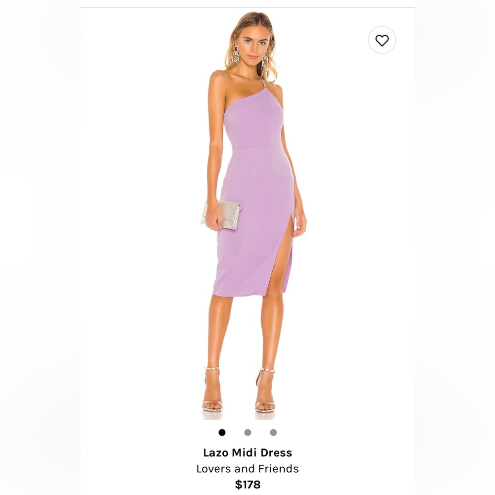 Lovers and Friends Lilac Purple, One shoulder dress. Size XS. Never worn. NWT.